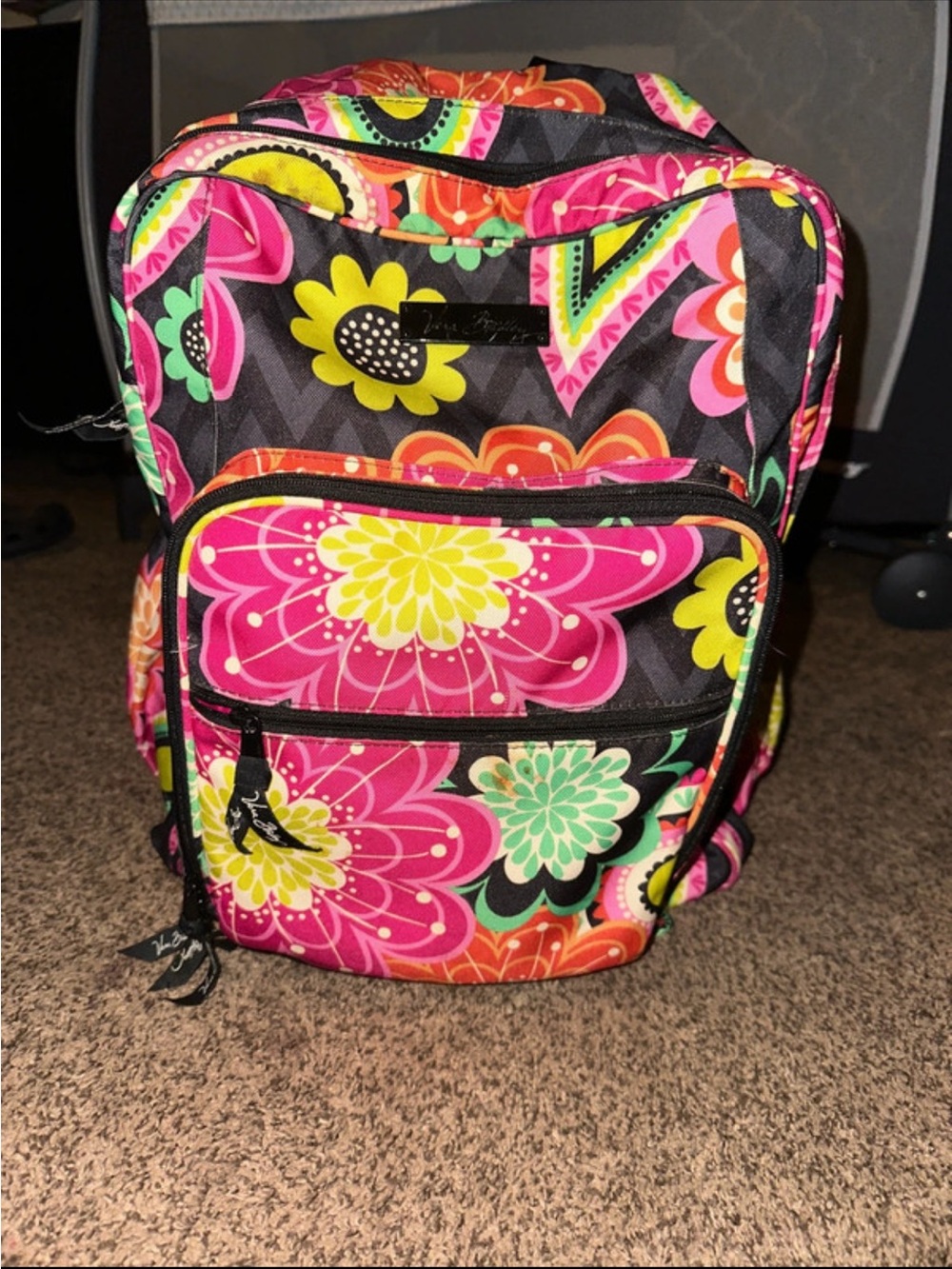 Vera Bradley Pink Multi Floral Backpack